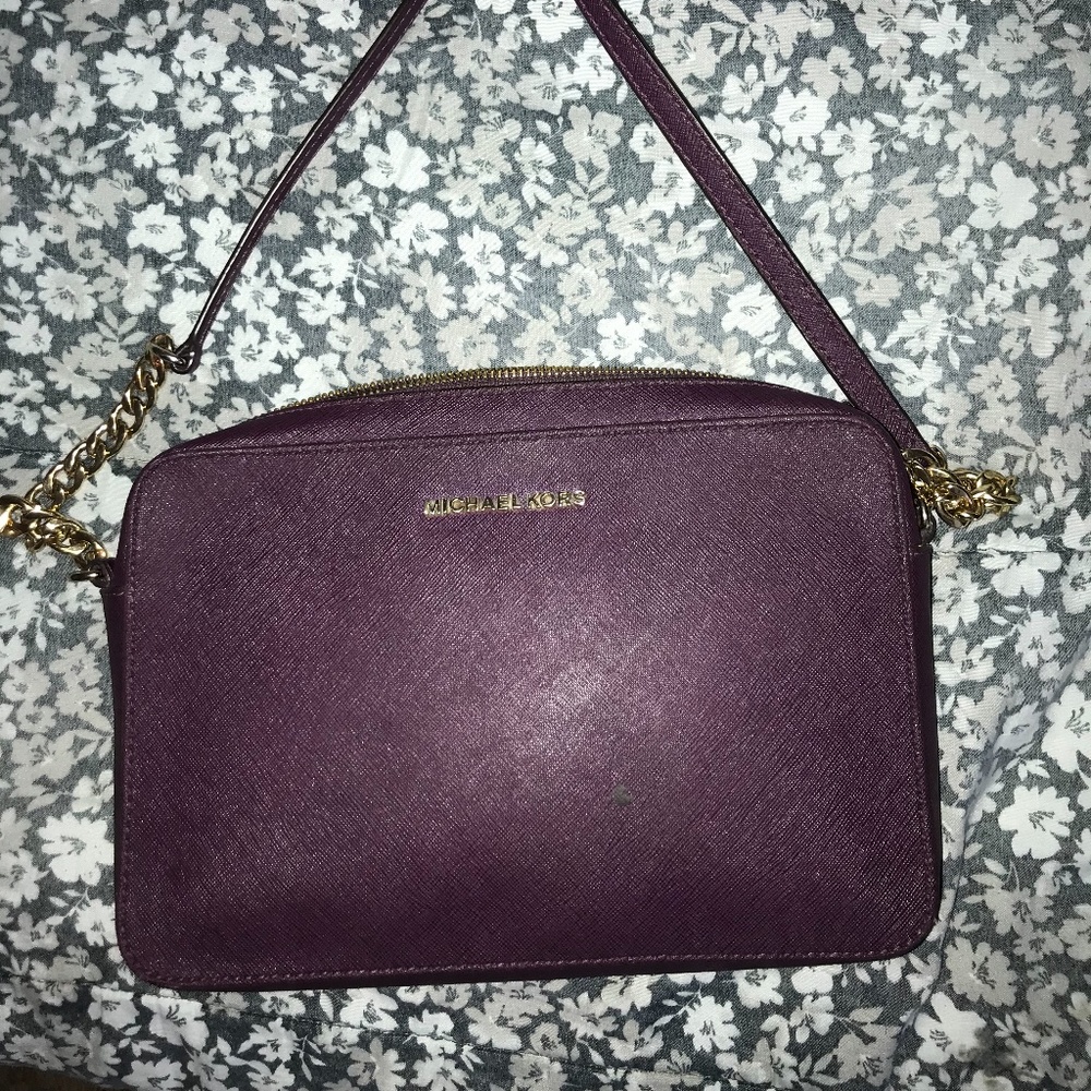 Purple Michael Kors Crossbody Bag